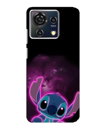 Чехол для ZTE Blade V50 Vita с картинкой «Неоновый Stitch»