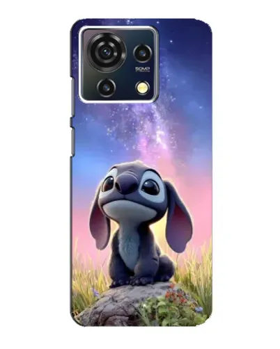 Чехол для ZTE Blade V50 Vita с картинкой «Стич на рассвете»