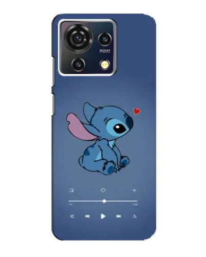 Чехол для ZTE Blade V50 Vita с картинкой «Музыкальный Stitch»