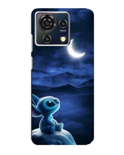 Чехол для ZTE Blade V50 Vita с картинкой «Лунная ночь Стича»