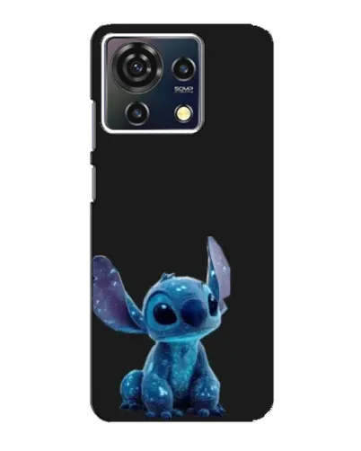 Чехол для ZTE Blade V50 Vita с картинкой «Стич на черном»