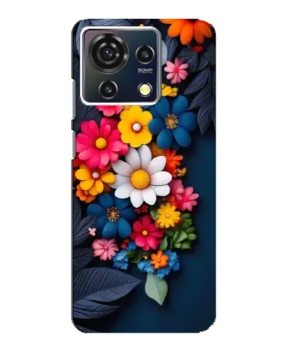 Чехол для ZTE Blade V50 Vita с картинкой «Цветочная феерия»