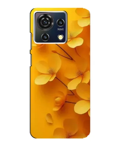 Чехол для ZTE Blade V50 Vita с картинкой «Золотые лепестки»