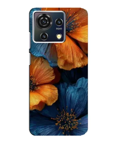 Чехол для ZTE Blade V50 Vita с картинкой «Яркая сине-оранжевая флора» Чехол для ZTE Blade V50 Vita с картинкой «Яркая сине-оранжевая флора»