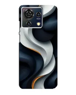 Чехол для ZTE Blade V50 Vita с картинкой «Объемные черно-белые ленты» Чехол для ZTE Blade V50 Vita с картинкой «Объемные черно-белые ленты»