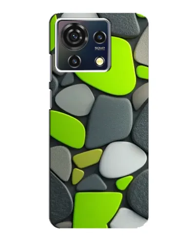 Чехол для ZTE Blade V50 Vita с картинкой «Яркая неоновая галька»
