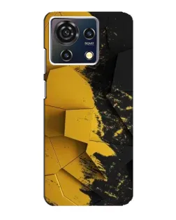 Чехол для ZTE Blade V50 Vita с картинкой «Золотые осколки геометрии»