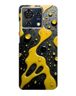 Чехол для ZTE Blade V50 Vita с картинкой «Жидкое желтое золото»