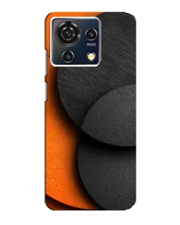 Чехол для ZTE Blade V50 Vita с картинкой «Геометрия оранжевых кругов»