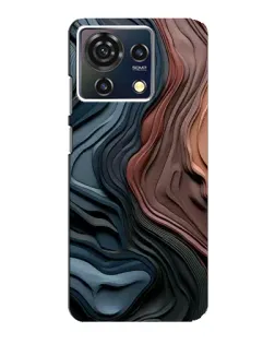 Чехол для ZTE Blade V50 Vita с картинкой «Цветные волны каньона»