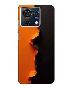 Чехол для ZTE Blade V50 Vita с картинкой «Оранжевый разлом»