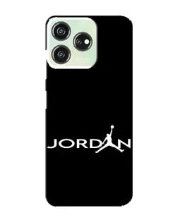 Чехол для ZTE Blade V50 с картинкой «Jordan White Logo»