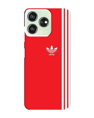 Чехол для ZTE Blade V50 с картинкой «Красный минимализм Adidas»