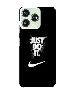 Чехол для ZTE Blade V50 с картинкой «Текстовый принт Nike»