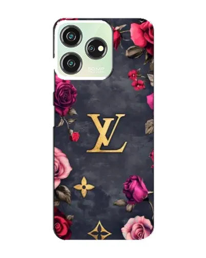Чехол для ZTE Blade V50 с картинкой «Цветочный Louis Vuitton»