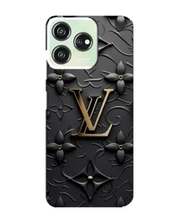 Чехол для ZTE Blade V50 с картинкой «Кожаная текстура LV»