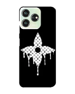 Чехол для ZTE Blade V50 с картинкой «Цветочная монограмма»