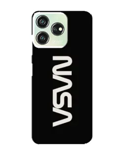 Чехол для ZTE Blade V50 с картинкой «NASA — вертикальный логотип»