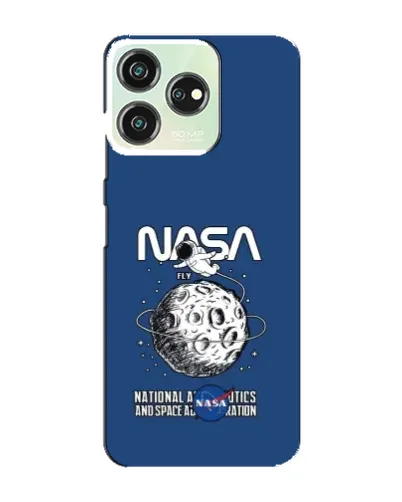 Чехол для ZTE Blade V50 с картинкой «NASA — лунная миссия»