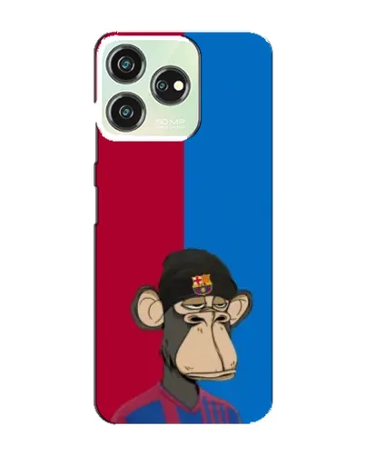 Чехол для ZTE Blade V50 с картинкой «Bored Ape — фанат Барсы»
