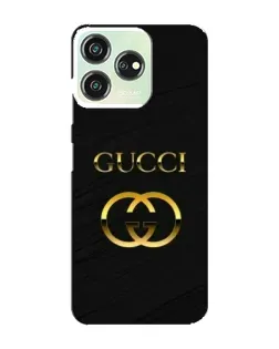 Чохол для ZTE Blade V50 з картинкою «Золотий логотип Gucci»