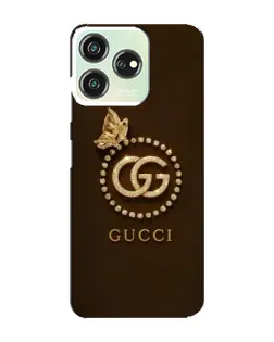 Чохол для ZTE Blade V50 з картинкою «Gucci — золотий метелик»
