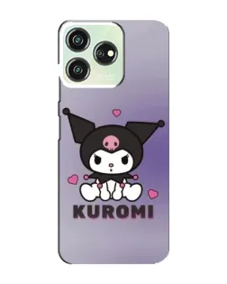 Чехол для ZTE Blade V50 с картинкой «Kuromi — фиолетовый арт»