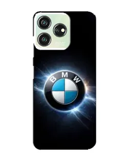 Чохол для ZTE Blade V50 з картинкою «BMW — неонове сяйво»