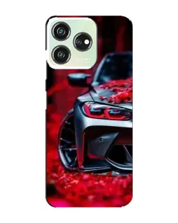 Чохол для ZTE Blade V50 з картинкою «Спортивна BMW та квіти»