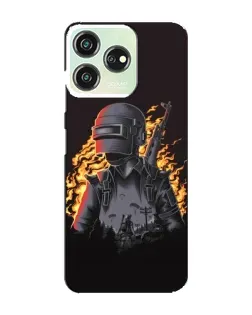 Чохол для ZTE Blade V50 з картинкою «PUBG — вогняний силует»