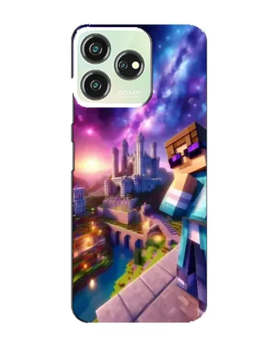 Чехол для ZTE Blade V50 с картинкой «Стив и космос» Чехол для ZTE Blade V50 с картинкой «Стив и космос»