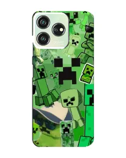 Чохол для ZTE Blade V50 з картинкою «Кріпери Minecraft» Чохол для ZTE Blade V50 з картинкою «Кріпери Minecraft»