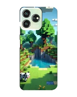 Чехол для ZTE Blade V50 с картинкой «Minecraft летний день»