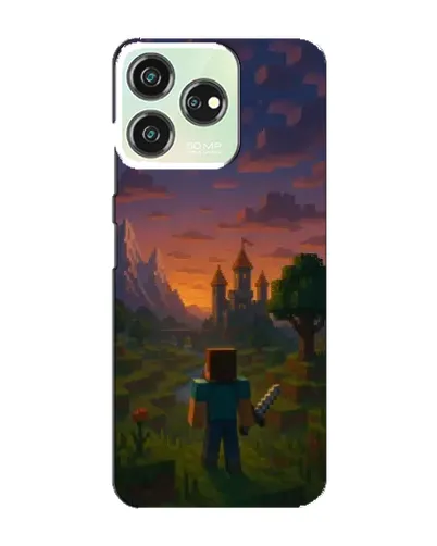 Чехол для ZTE Blade V50 с картинкой «Стив у башни» Чехол для ZTE Blade V50 с картинкой «Стив у башни»