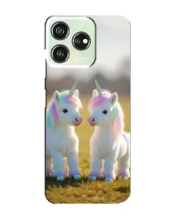 Чохол для ZTE Blade V50 з картинкою «Пара єдинорогів»