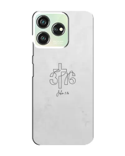 Чехол для ZTE Blade V50 с картинкой «Иоанна 3:16 Крест»