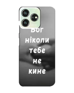 Чехол для ZTE Blade V50 с картинкой «Бог не бросит»