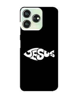 Чехол для ZTE Blade V50 с картинкой «Рыба Jesus»
