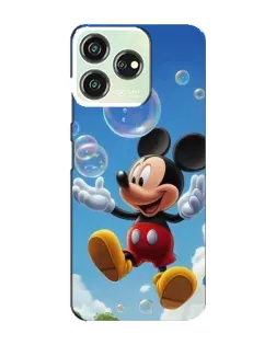 Чехол для ZTE Blade V50 с картинкой «Mickey и мыльные пузыри»