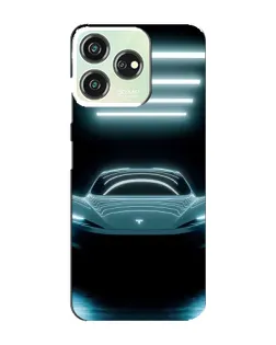 Чохол для ZTE Blade V50 з картинкою «Tesla в неоні»