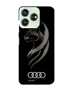 Чохол для ZTE Blade V50 з картинкою «Графіка — пантера та Audi»