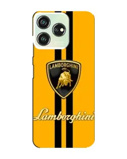 Чохол для ZTE Blade V50 з картинкою «Lamborghini Stripe жовтий»
