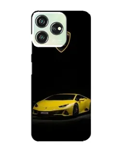 Чохол для ZTE Blade V50 з картинкою «Lamborghini жовтий акцент»
