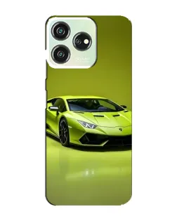 Чохол для ZTE Blade V50 з картинкою «Салатовий Lamborghini Huracan»