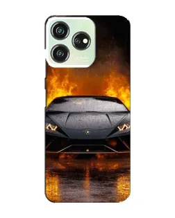 Чохол для ZTE Blade V50 з картинкою «Lamborghini у вогні»