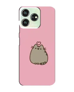 Чехол для ZTE Blade V50 с картинкой «Pusheen сердце»