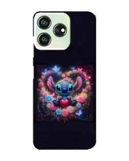 Чехол для ZTE Blade V50 с картинкой «Stitch в цветах»