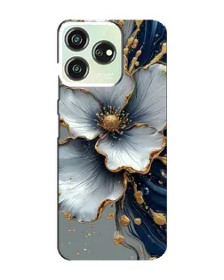 Чохол для ZTE Blade V50 з картинкою «Біла квітка та золотий флюїд» Чохол для ZTE Blade V50 з картинкою «Біла квітка та золотий флюїд»
