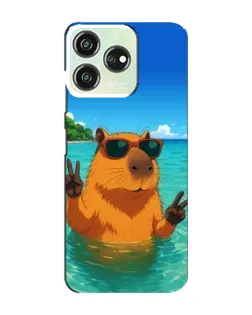 Чехол для ZTE Blade V50 с картинкой «Морская капибара»
