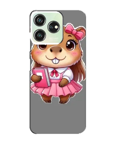 Чехол для ZTE Blade V50 с картинкой «Девочка капибара»